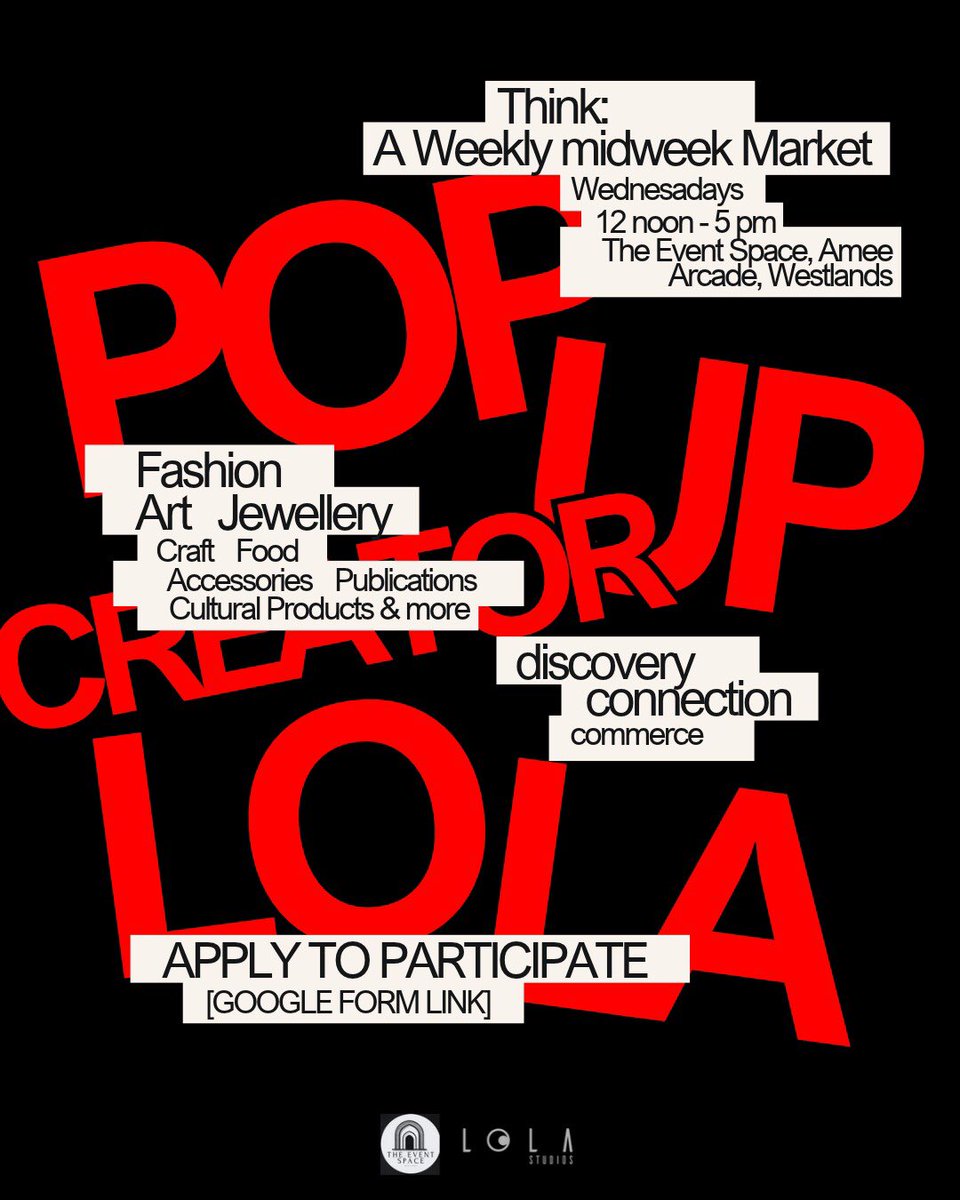 ernestziro's tweet photo. We’re looking for independent creators with real products, objects and creative work to showcase and sell at our Wednesday Creator Pop-Up.

Think

Fashion · Art · Jewellery · Craft · Food · Design Objects · Accessories · Publications · Cultural Products &amp; more. 

DM for inquiries https://t.co/uiZt9M8WnU