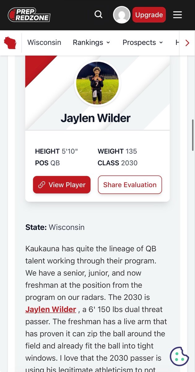 jaylen_Wilder's tweet photo. Thank you @PrepRedzoneWI and @MJ_NFLDraft  for the write up! https://t.co/ZpHU8ju8Ps