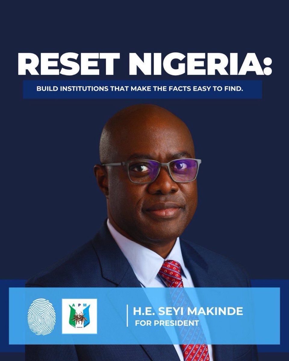 DamolaDebo's tweet photo. If TINUBU can FAIL in four years, SEYI MAKINDE will RESET in four years.

IMPOSSIBILITY MADE POSSIBLE. https://t.co/TBFyb8FD2y