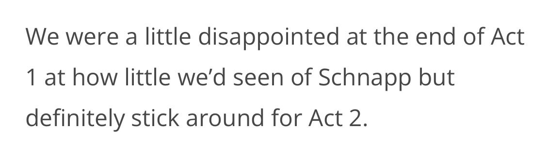 schnappily's tweet photo. the biggest take away in a critic review of affluenza being that the first act isn’t as good because noah isn’t in it as much and that noah being onstage makes the whole play 🙂‍↕️ noah schnapp you will always be the star of the show https://t.co/1gA7yu8JJd