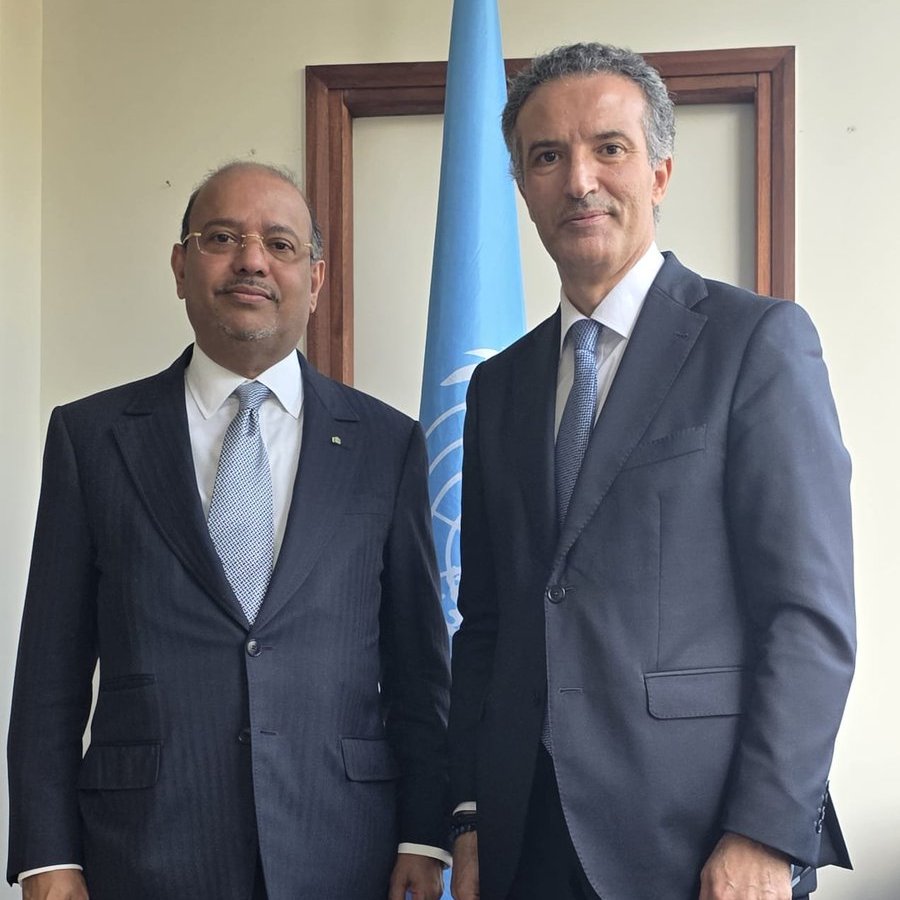 nalfayez's tweet photo. I met with the Ambassador of #Djibouti 🇩🇯, who will chair a consultation on creativity in the digital environment, as well as the next committee of the Diversity of Cultural Expressions Convention. I reiterated @UNESCO's support as he guides discussions on this important topic. https://t.co/aqDNm5gzL3