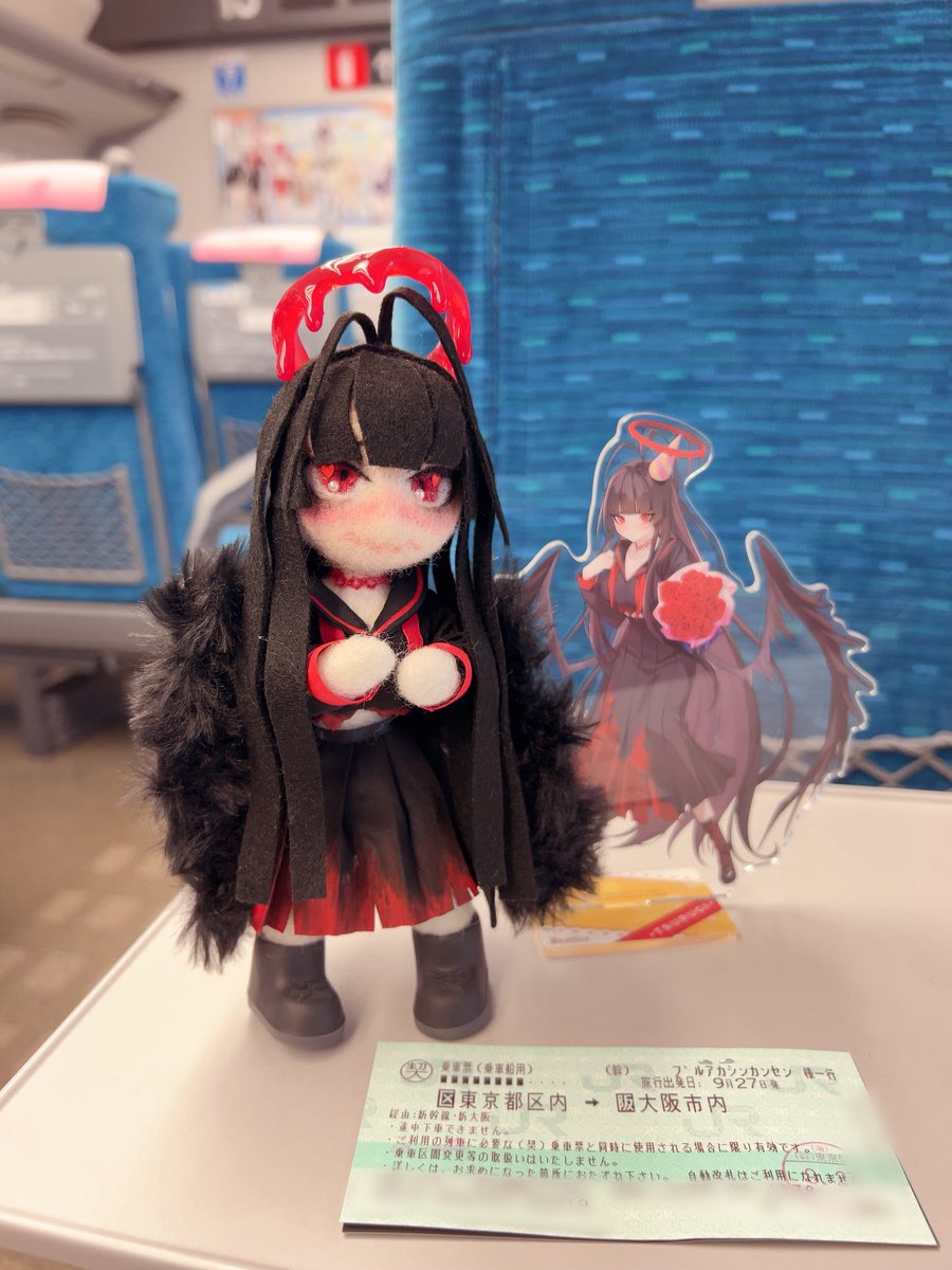 kaopyon7230's tweet photo. 今回の旅に出る時に元々ぼっち参戦予定で寂しかったので推しのツルギぬい作った🪡
ツルギかわいい  
#ブルアカ #ブルアカぬいぬい部 https://t.co/BGrDHOOBO9
