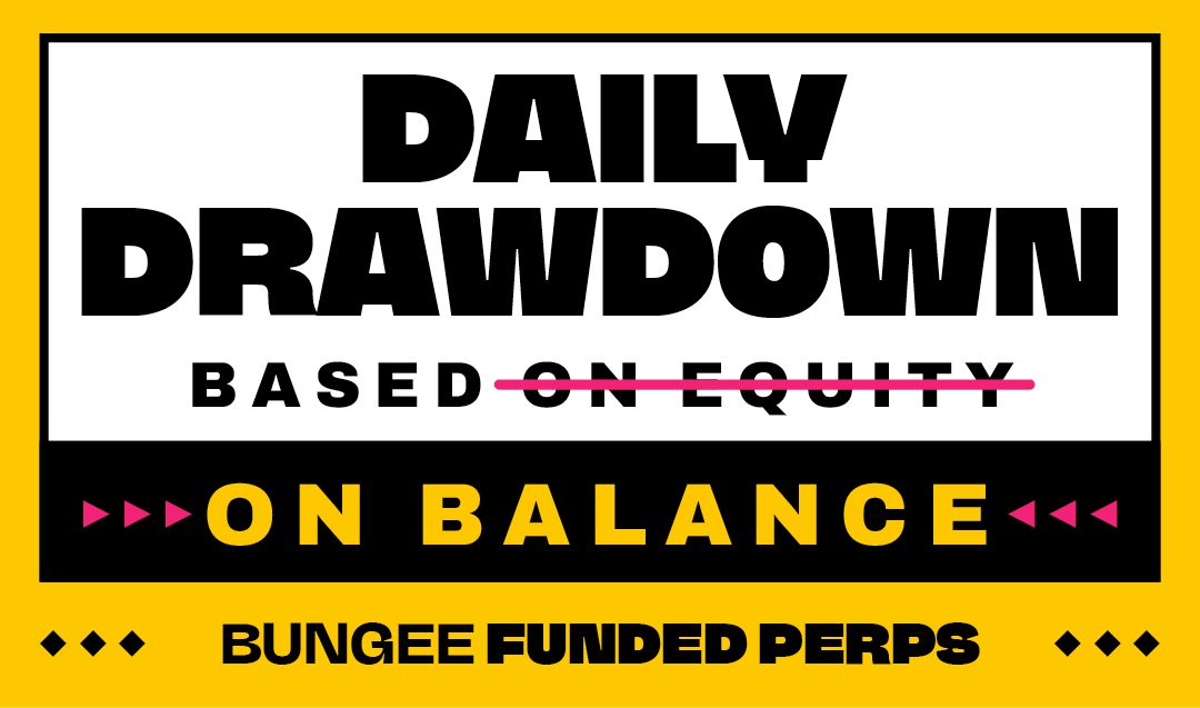 BungeeExchange's tweet photo. daily drawdown now runs on your balance, not your equity https://t.co/YmS4c0eeA8