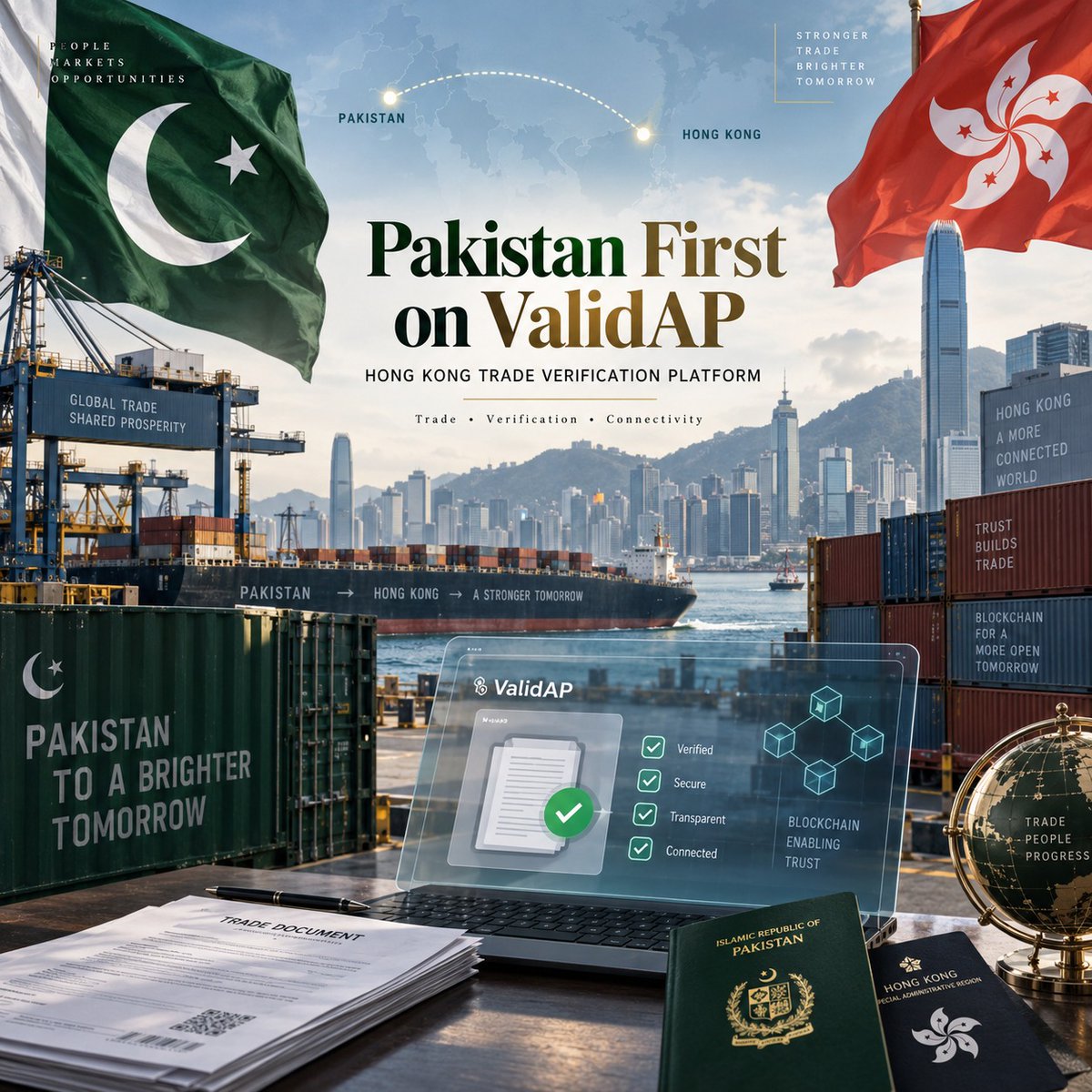 ZimalAfridi_'s tweet photo. Pakistan Becomes First Country to Join Hong Kong’s Blockchain Trade Verification Platform. https://t.co/ZvtGp0oV23