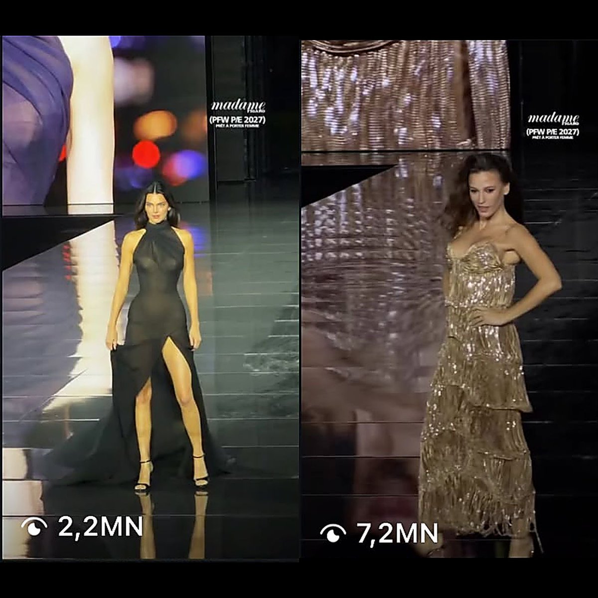 gagahaberyeni's tweet photo. Serenay Sarıkaya’nın podyum yürüyüşü 7 milyon görüntülenmeye ulaşırken, Kendall Jenner’ın videosu 2 milyonda kaldı. https://t.co/ff3iwRO2JD