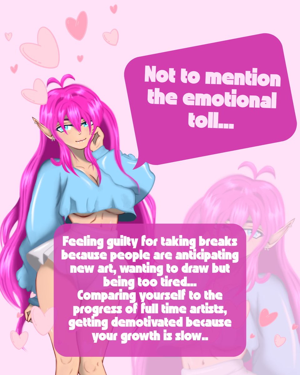artsbyang3l's tweet photo. Are you an artist with a full time job? How do you cope? Tell me about it in the comments⬇️

#artiststruggles #relateable #burnoutprevention #artistproblems https://t.co/IcJC0xxfJR
