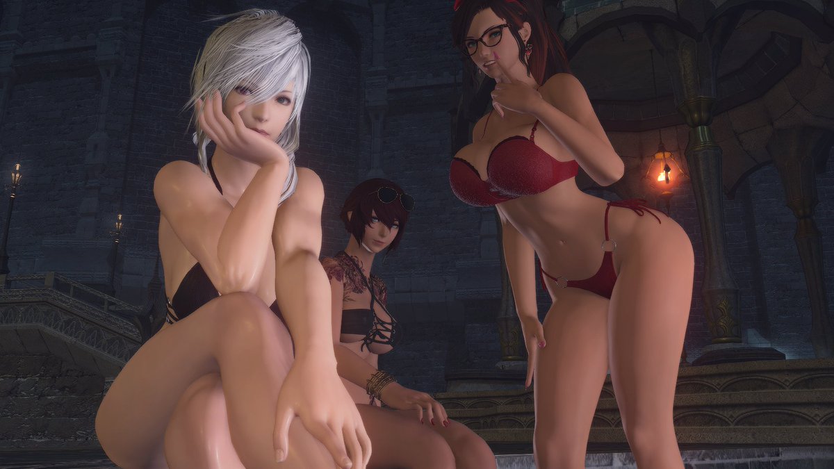 everglade_ffxiv's tweet photo. Nothing much here, just Geneva and Kathy enjoying the pool~

A shot with @DoctorAbrichter &amp; @NorvellSisters ! ❤️‍🔥♥️ https://t.co/69jMepzmxM