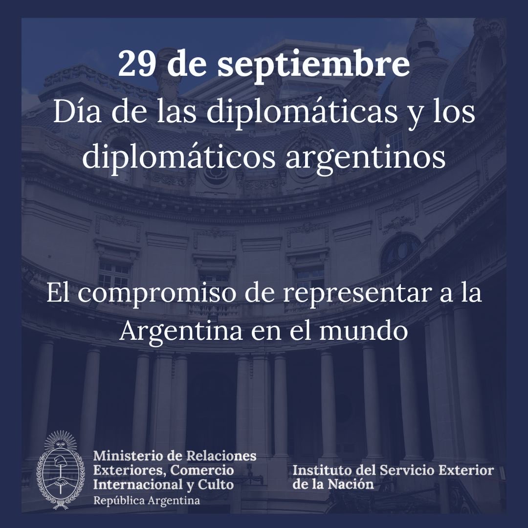 ISENArg's tweet photo. Feliz #DíaDelDiplomático ! https://t.co/ekyxWCaP8L