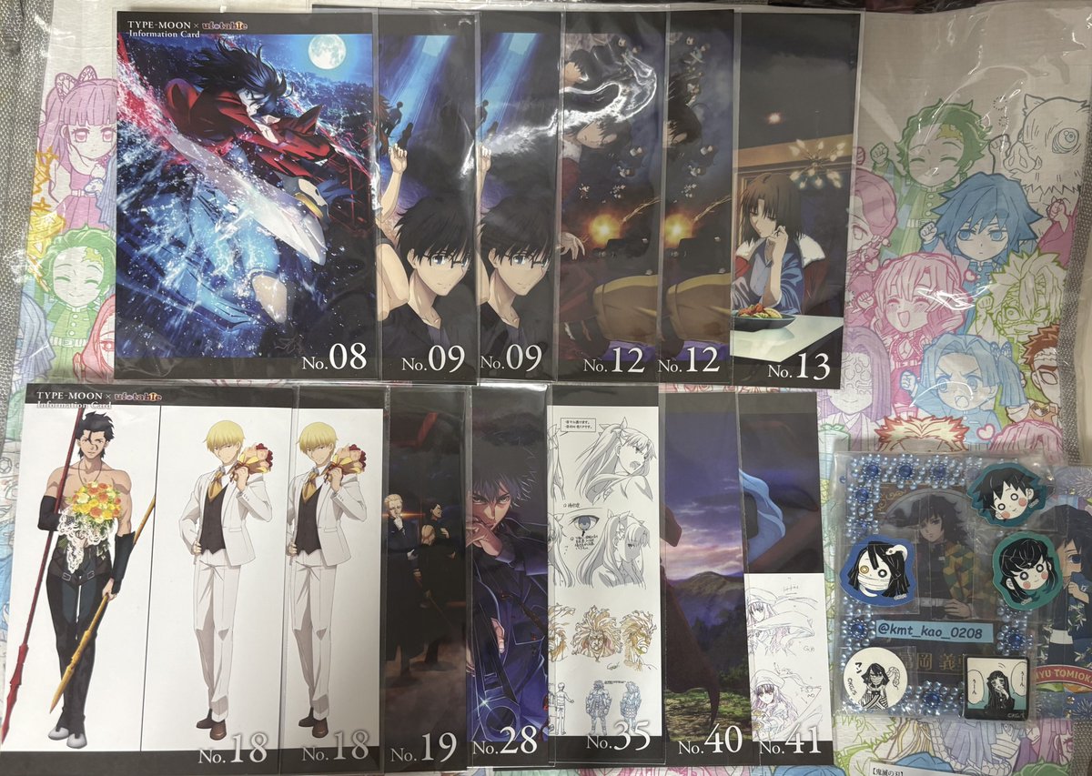 kmt_kao_0208's tweet photo. 【交換】鬼滅の刃 ufotable DINING ダイニング おすそ分け お裾分け 
ポストカード
TYPE-MOON インフォメーションカード

譲▶ おすそ分け 画像1-2参照
TYPE-MOON  
NO 8,9,12,13,18,19,28,40,41

求▶ 画像4  今期伊黒

※新宿又は中野手渡し、郵送
よろしくお願いいたします。 https://t.co/KTsWYfApAK