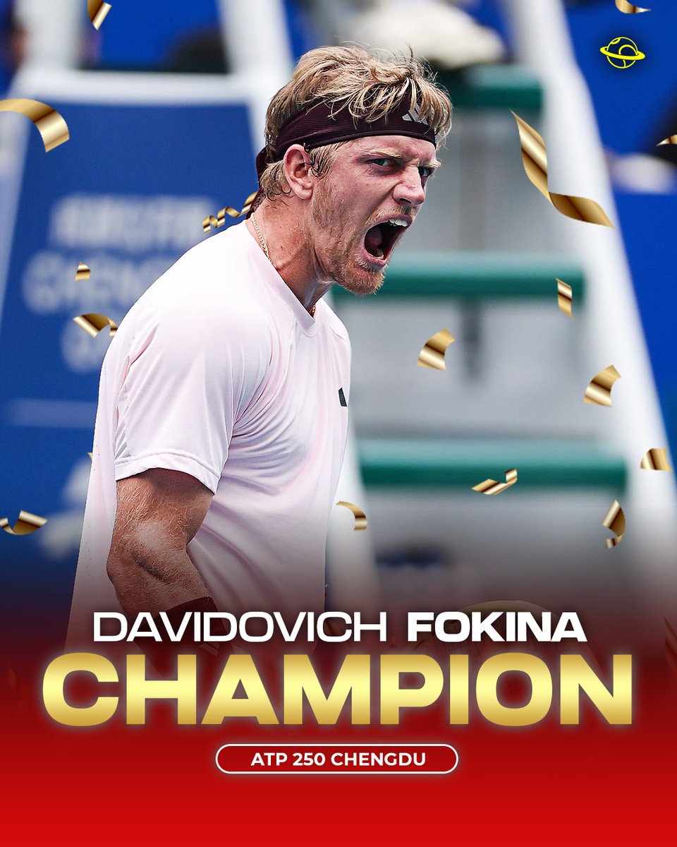 UniversTennis's tweet photo. DAVIDOVICH FOKINA CHAMPION À CHENGDU 🇪🇸
Alejandro Davidovich Fokina s’impose contre Hubert Hurkacz (6-4, 7-6) et valide un magnifique retour après deux mois et demi d’absence.
Après avoir commencé par cinq défaites en finale, l’Espagnol décroche son deuxième titre en 2026. 🏆