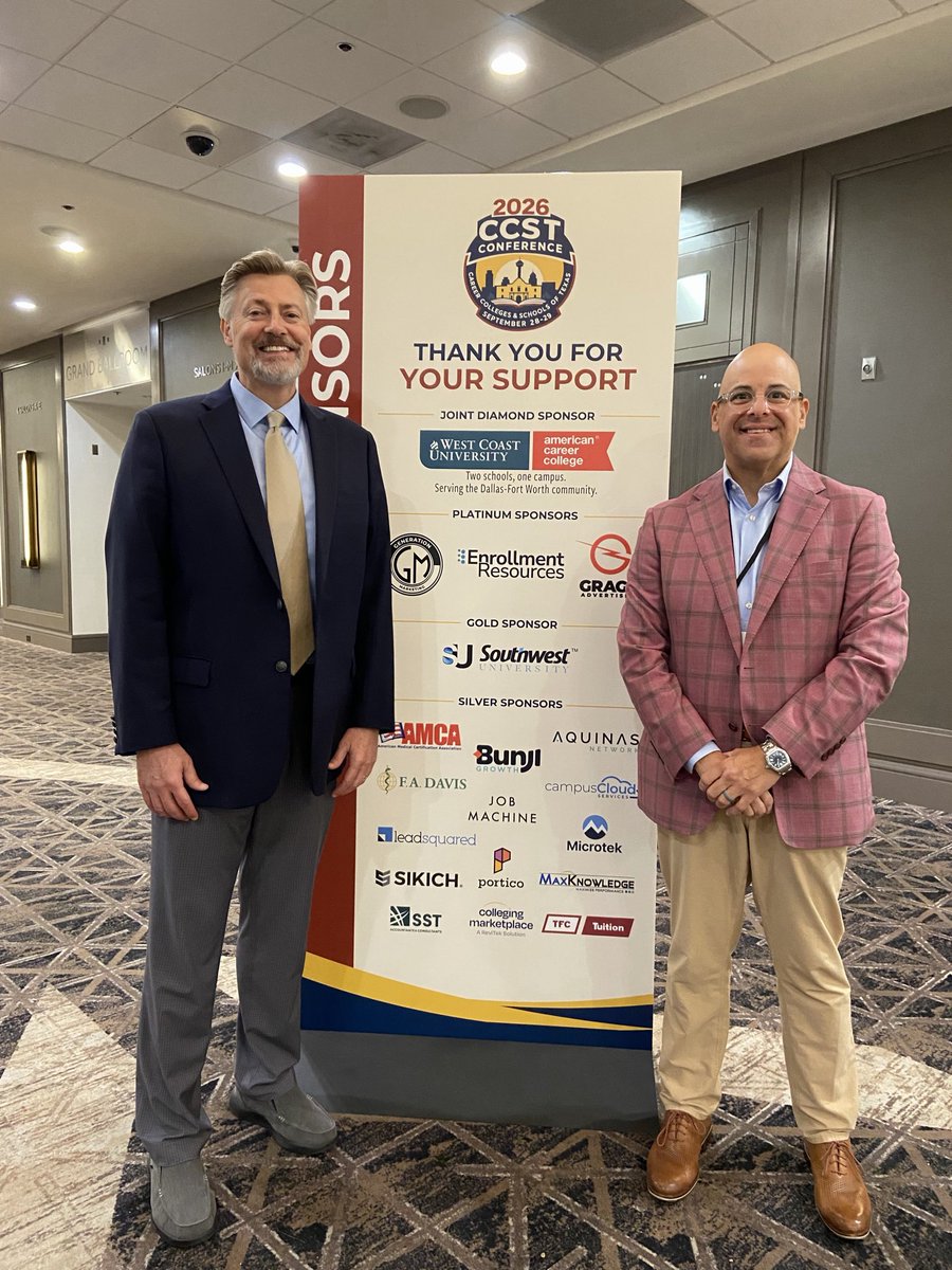 careerschoolstx's tweet photo. CCST and CECU leadership at #CCST26 - leading the way for career colleges in Texas and across the country! @jvgallc @jasonaltmire https://t.co/fQCV8LXvBv