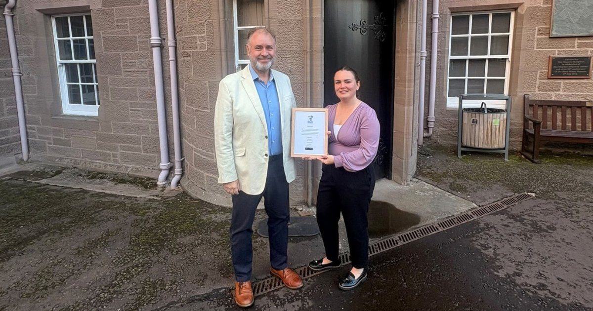 hrfca's tweet photo. Employers joined @RMRScotland during the third consecutive annual Exercise Wet Kipper in Dunkeld: https://t.co/aGdeviafWq! The evening reception also presented the opportunity for Seablade CIC to receive its #ArmedForcesCovenant certificate. 👏🧗💪 https://t.co/rT8CTye1Rq
