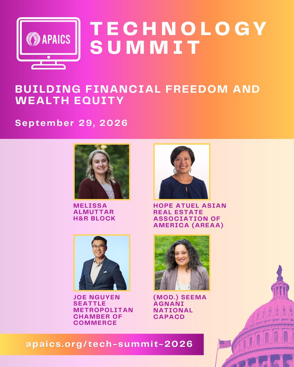 APAICS's tweet photo. 🫵 Are you ready to dive into the fast-evolving tech and digital policy landscape? Join us at the 2026 APAICS virtual Tech Summit from September 29-30! Here's our spectacular lineup of Day 1 Panelists!

🌟 Learn more at https://t.co/wd2FrYkmML

#APAICSLeads #TechSummit #Day1 https://t.co/pJW7gbgeOJ