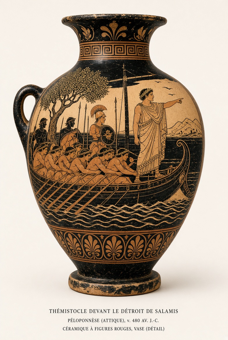 AncientHistDay's tweet photo. On September 29 in 480 BC, in the narrow straits of Salamis, the Greek allied fleet under Themistocles smashed the far larger Persian armada of Xerxes. Outnumbered triremes used the confined waters to ram and board, breaking Persian sea power after Thermopylae and the fall of Athens. Xerxes watched from the heights as his ships burned and fled. This victory forced the Great King to withdraw most of his forces and preserved the independence of the Greek city-states.

What if the Persians had won that day—how different would the classical world look?

#OnThisDay #AncientHistory #BattleOfSalamis #GrecoPersianWars #AncientGreece