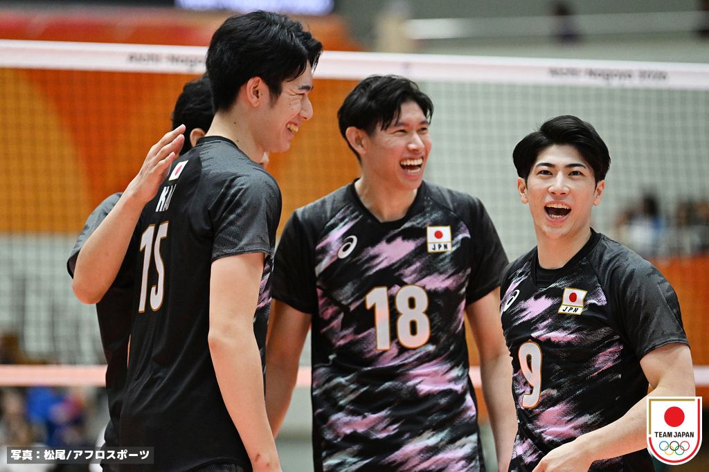 JVA_Volleyball's tweet photo. ／
第20回アジア競技大会（2026/愛知・名古屋）
失セット0で準々決勝へ
＼

#バレーボール男子日本代表 は失セット0で予選ラウンドA組を1位で通過しました！
カタールとの準々決勝も応援お願いします🏐🔥
 
 #つなげ2026 #限界はまだ先にある
 #バレーボール #volleyball
#TEAMJAPAN #ともに一歩踏み出す勇気を