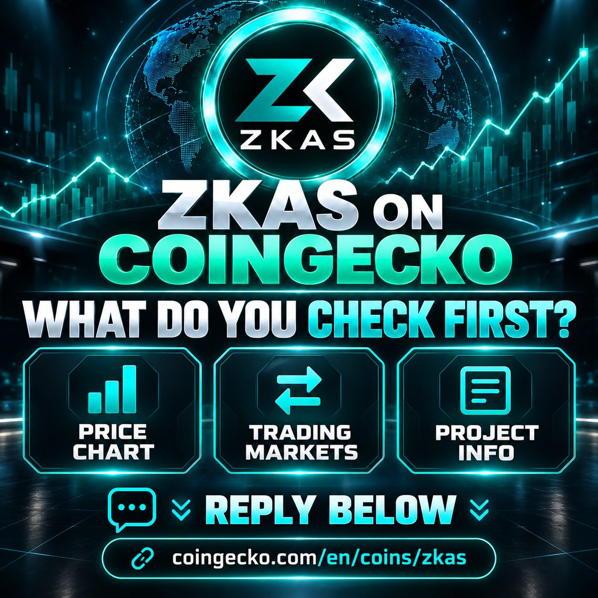 ZKas_Stream's tweet photo. 📊✨ Your ZKAS chart check just got easier!

🟢 ZKAS is now listed on CoinGecko.
📈 Follow the price
📉 Explore the chart
🌐 Check out the market info

Take a look and see what you find ����
🔗 https://t.co/dOgJnYGZrA

💬 What do you check first?

#ZKAS
https://t.co/AWolPj37Dr https://t.co/tq4GyvTORh