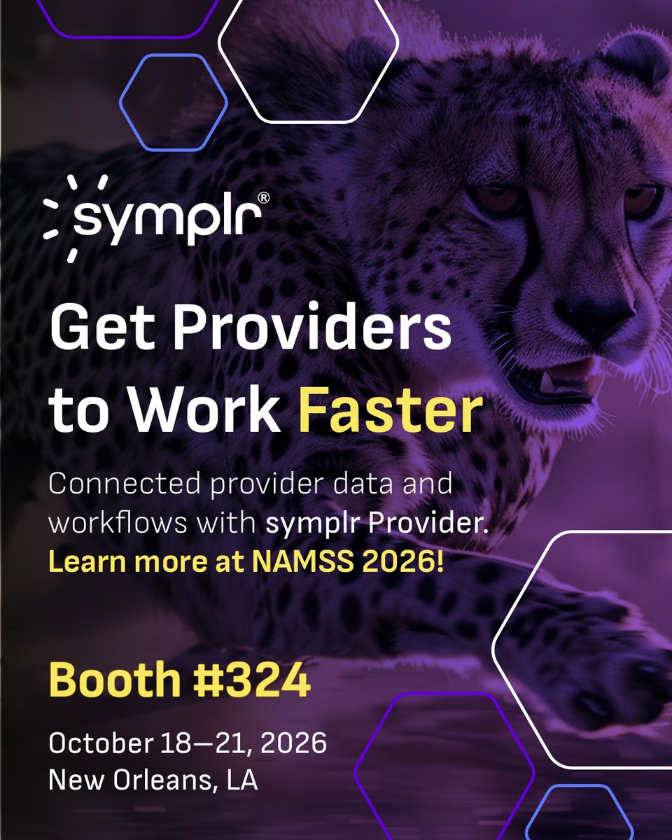 symplr's tweet photo. Fewer tools. Less manual work. More visibility. Meet us at #NAMSS26 to see how #symplr Provider simplifies credentialing, enrollment, provider data, and workflows - so you can keep #providers moving!
Book a meeting: https://t.co/azpt3qOcsr @NAMSS_News https://t.co/TSWAScPVy0