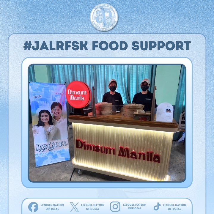 LizGuelOFC's tweet photo. A little food support, sent with a whole lot of love! 🩵

Earlier today, we were able to send food support for the cast and the amazing team behind Juan and Lily Run For SK! 🎬🫶🏻

We hope everyone enjoyed the food and that it brought a little extra comfort and energy during today’s busy taping.

#LizGuel 
#ElizaBorromeo | #MiguelVergara