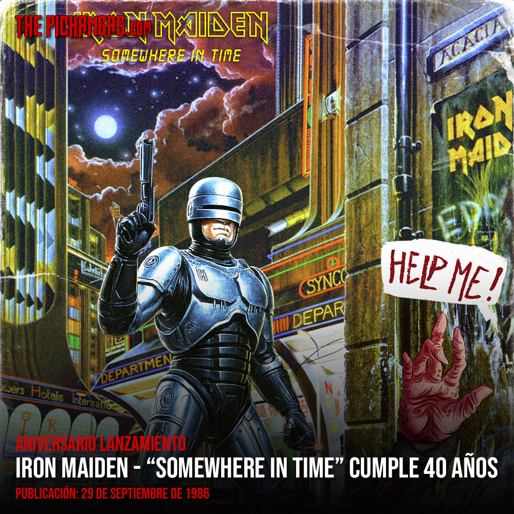thepichangas's tweet photo. "Somewhere In Time", el sexto álbum de estudio de IRON MAIDEN, cumple hoy 40 años https://t.co/sgHrqGDUd5
