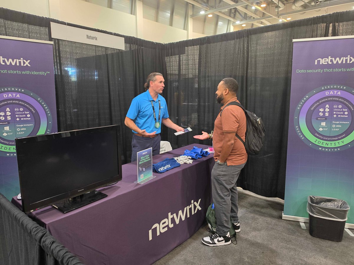 Netwrix's tweet photo. Thanks to the GrrCon organizers for putting together a solid few days of straight talk on identity, data security, and where AI is changing the risk conversation.

Thanks also to Guidepoint Security and SynerComm for hosting the Happy Hours, good spaces for the kind of conversations that don't happen on a show floor.

Thanks to our team on the ground this week: Joanna L., Michael J. Annechino, and Jeffrey Forsyth.

#Netwrix #GrrCon