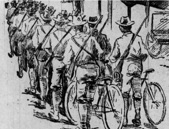 fold3's tweet photo. Did you know that in 1897, the 25th US Infantry Bicycle Corps conducted a bicycle experiment, pedaling 1,900 miles across the United States? The experiment ended at the outbreak of the Spanish-American War. Learn more about the "Iron Riders" on our blog: https://t.co/yZoxBOY5AI https://t.co/doAJexmikf