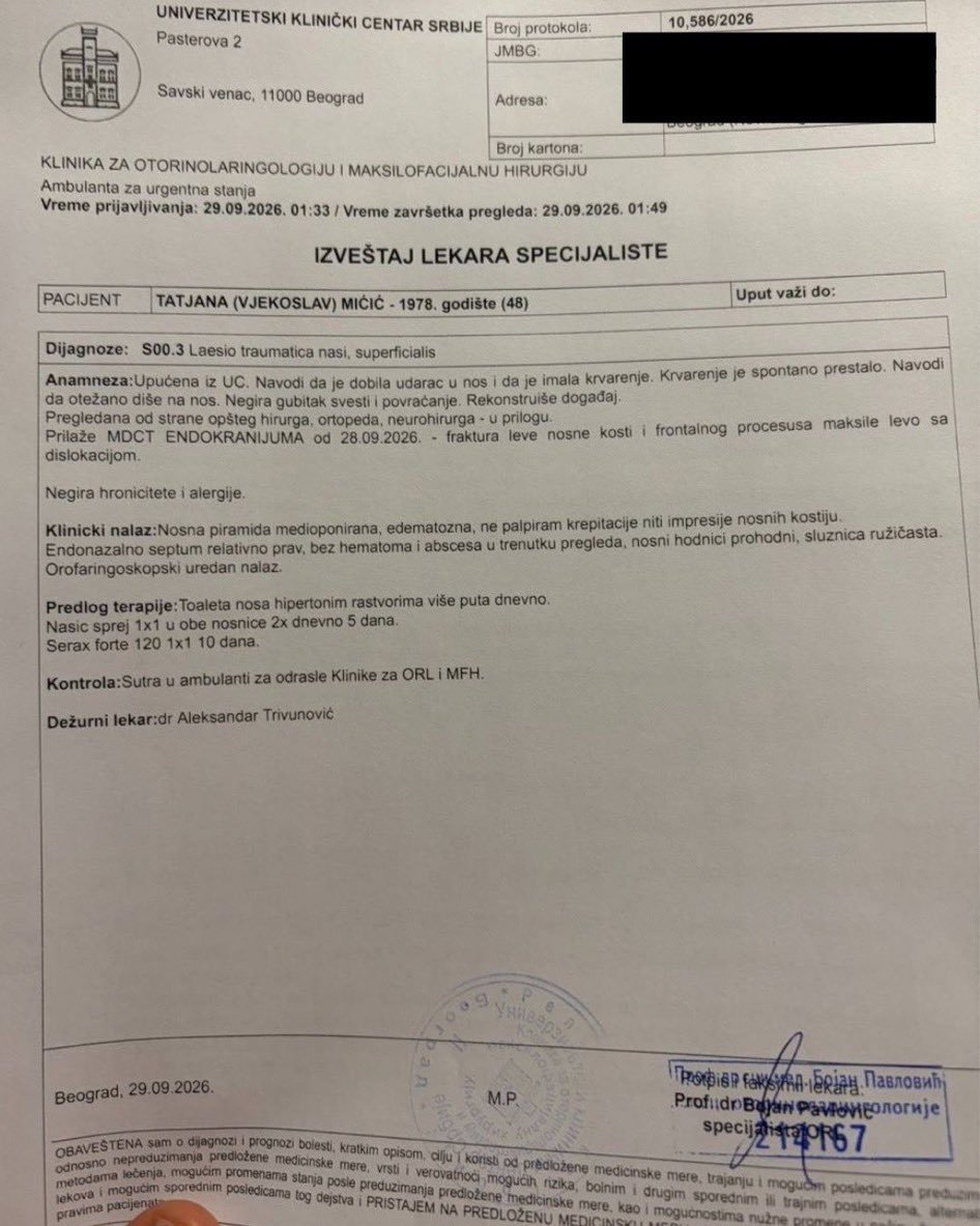 Icemannn_2's tweet photo. Da sam Šapić, gonio bi ih privtnim tužbama do kraja sveta i vremena sad.
Evo, lekari na lajni neka nam protumače nalaz. https://t.co/wAwNGOVIeK