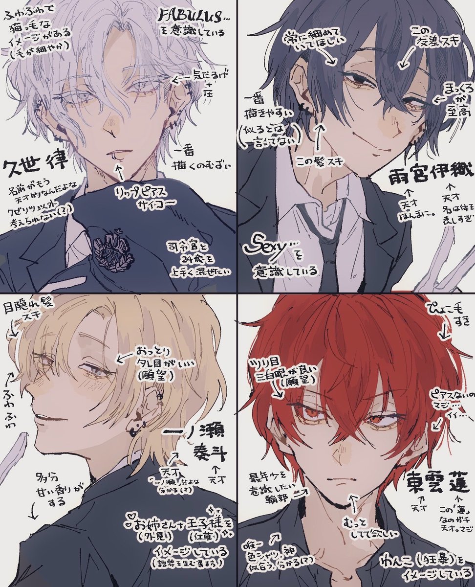 Zonly_illust's tweet photo. 描き分けがてら練習
久世律さんの難易度だけ鬼

#四飼FA https://t.co/YU6MwibkZB