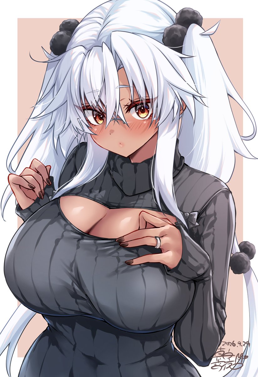 0yukiya0's tweet photo. 胸開きニットな武蔵しゃん https://t.co/nCXpAfRepW