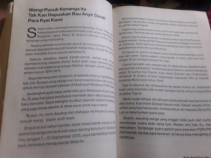 bengkeldodo_'s tweet photo. Wangi Pucuk Kenanga itu Tak Akan Hapuskan Bau Anyir  Darah Para Kyai kami     

Judul sudah melukiskan bagaimana kejam dan kejinya PKI   Jangan sampai kita lengah !!  Jangan sampai bangkit lagi !!  #G30SPKI https://t.co/WkLwwzO389