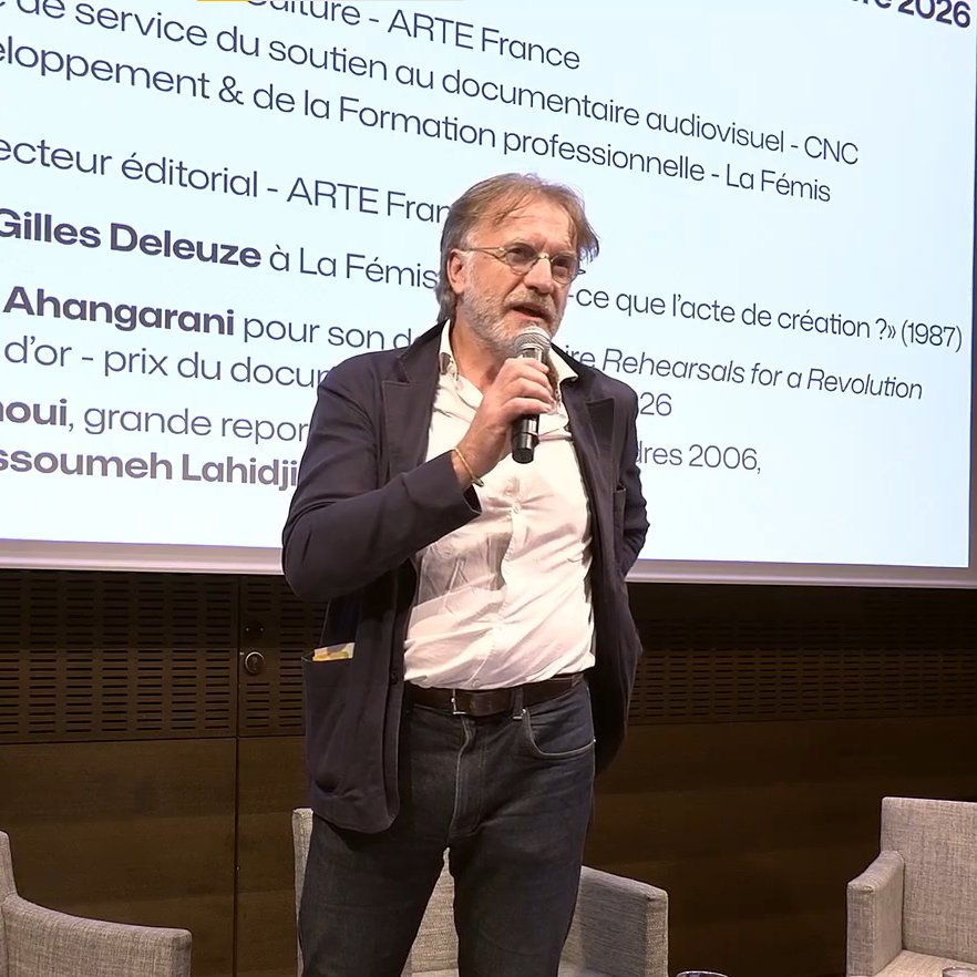 webscam's tweet photo. 💡 Rencontre "Le #Documentaire : matière à penser" sur la démocratie

Coup d'envoi autour du thème 𝙇𝙚 𝙙𝙤𝙘𝙪𝙢𝙚𝙣𝙩𝙖𝙞𝙧𝙚, 𝙖𝙘𝙩𝙚 𝙙𝙚 𝙧𝙚́𝙨𝙞𝙨𝙩𝙖𝙣𝙘𝙚, avec Anja Unger, @FPuchault, Louise Herody et Jérôme Lecanu

À suivre en direct ici ▶️https://t.co/xSBWUI1Lt1 https://t.co/3yelxj98ZE
