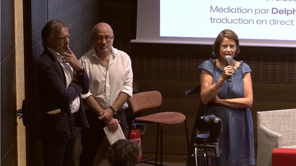 webscam's tweet photo. 💡 Rencontre "Le #Documentaire : matière à penser" sur la démocratie

Coup d'envoi autour du thème 𝙇𝙚 𝙙𝙤𝙘𝙪𝙢𝙚𝙣𝙩𝙖𝙞𝙧𝙚, 𝙖𝙘𝙩𝙚 𝙙𝙚 𝙧𝙚́𝙨𝙞𝙨𝙩𝙖𝙣𝙘𝙚, avec Anja Unger, @FPuchault, Louise Herody et Jérôme Lecanu

À suivre en direct ici ▶️https://t.co/xSBWUI1Lt1 https://t.co/3yelxj98ZE