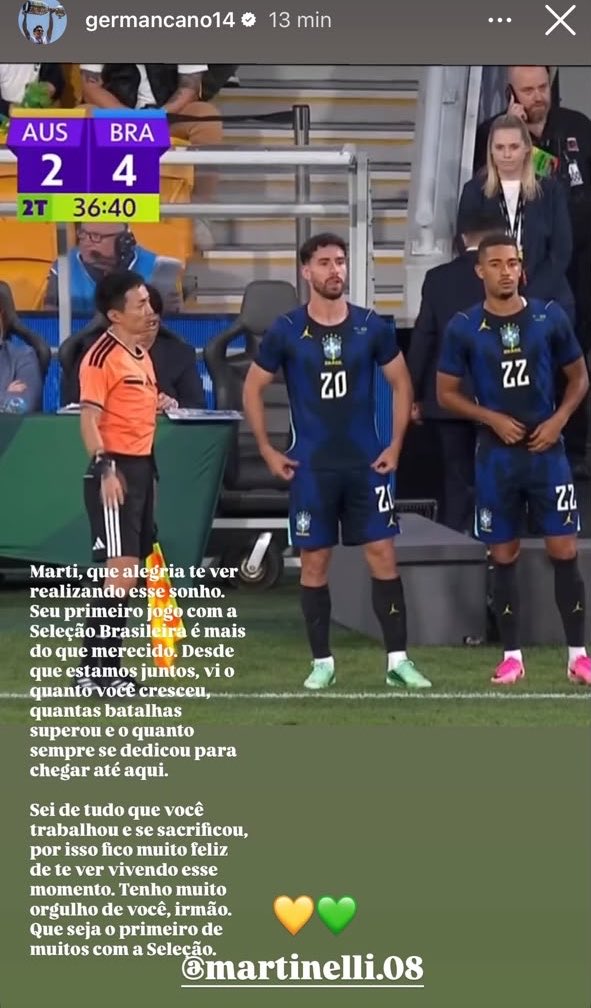 gabrielffc17's tweet photo. A mensagem de Germán Cano para o Martinelli: https://t.co/zOqVyYd9lW