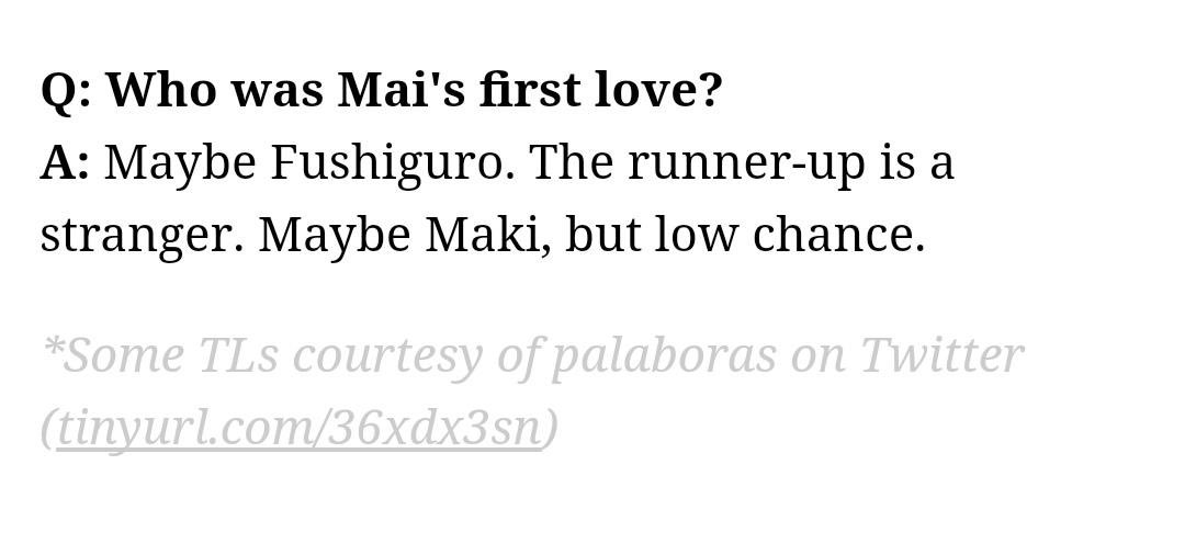 Adam_natsuki's tweet photo. I think it makes more sense for Mai to be SA’d by naoya since her first love/crush was either maki or Megumi. As much as we try to avoid topics that may seem like it’s disturbing, it does happen especially in clan that’s representing the patriarchy. https://t.co/F7uNWQeHCI