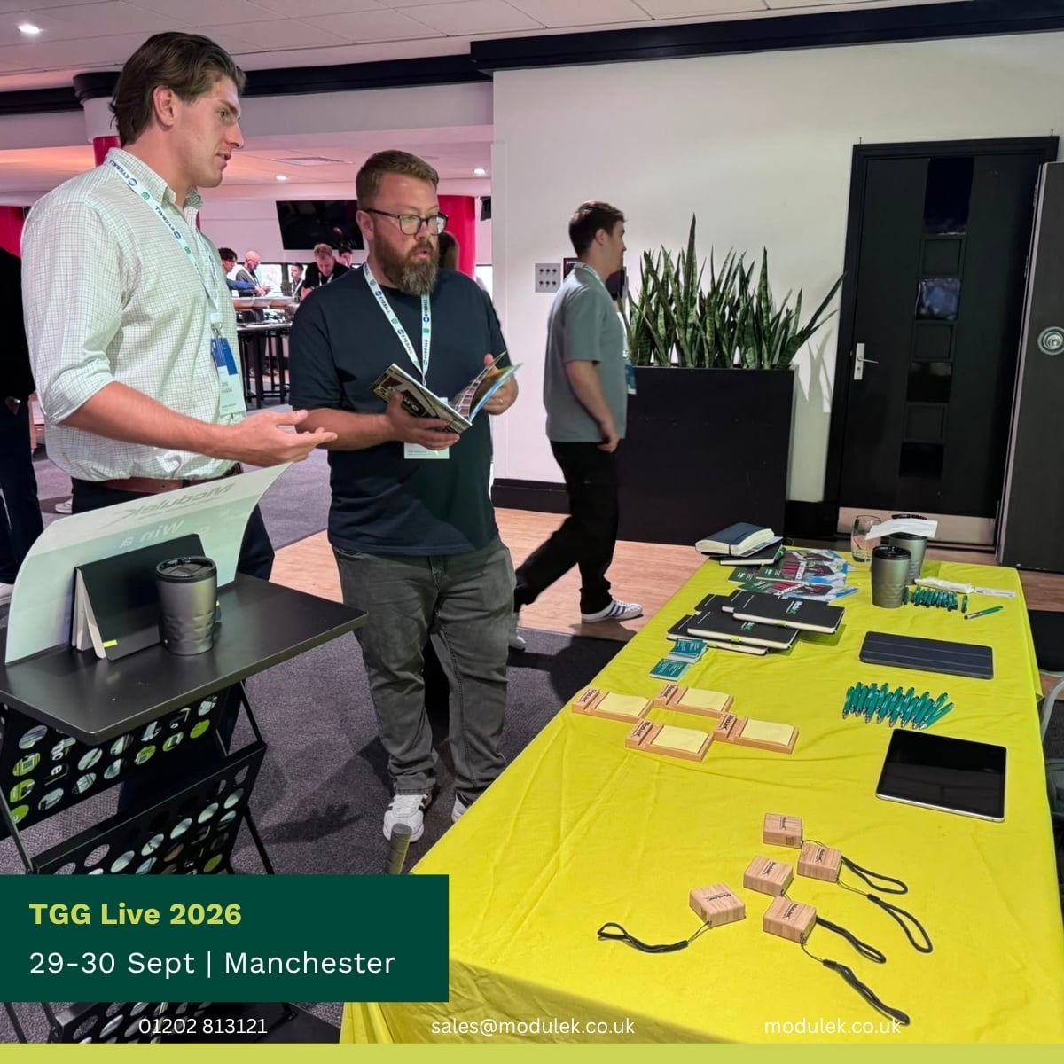 Modulekltd's tweet photo. A brilliant first day at #TGGLive speaking with leaders from across elite football about better facilities, faster delivery and less disruption.

#TGGLive #TrainingGroundGuru #FootballFacilities #EliteFootball #SportsInfrastructure #ModularConstruction https://t.co/tcfChbpizX