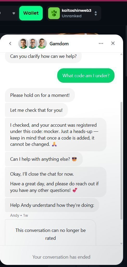 0xKennzy's tweet photo. @mockerbey Manifesting you'll notice me again @gamdom goat @mockerbey 🐐🔥

Love being under your code sir 🫡
Liked &amp; Shared. Proofs posted below.

Username: kaitoshinweb3
ID: 48169495
(Under the BEST gamdom code 'mocker') 🔥
(KYC LVL2 completed)  

Gamdom to #1
#mocker https://t.co/zyEte42B3x