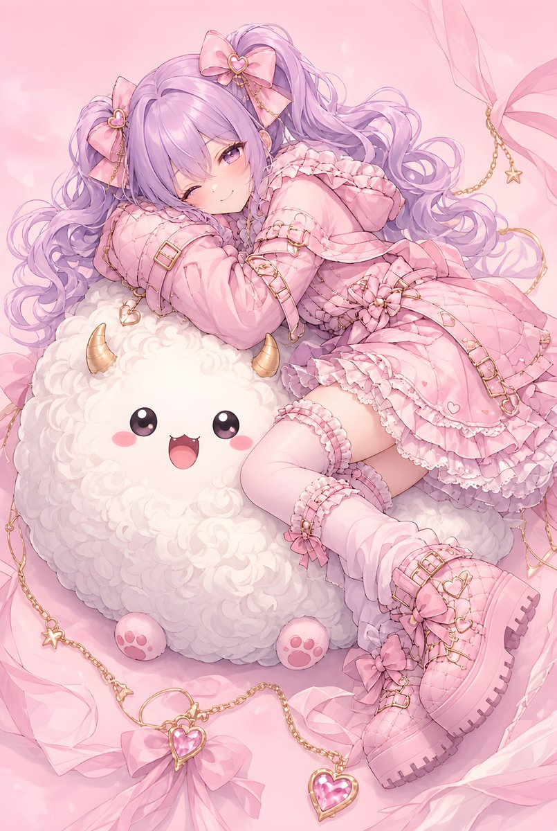 Zichan_AIart's tweet photo. Mofu Mofu Beanbag
仕事終わり。寒くなってきたし、やっぱりゴロゴロが最高〜 🩷
#AIイラスト #AIart #ピンクコーデ #ゆめかわ #ガーリー #もふもふ #おうち時間 https://t.co/ukNIF2f7ey