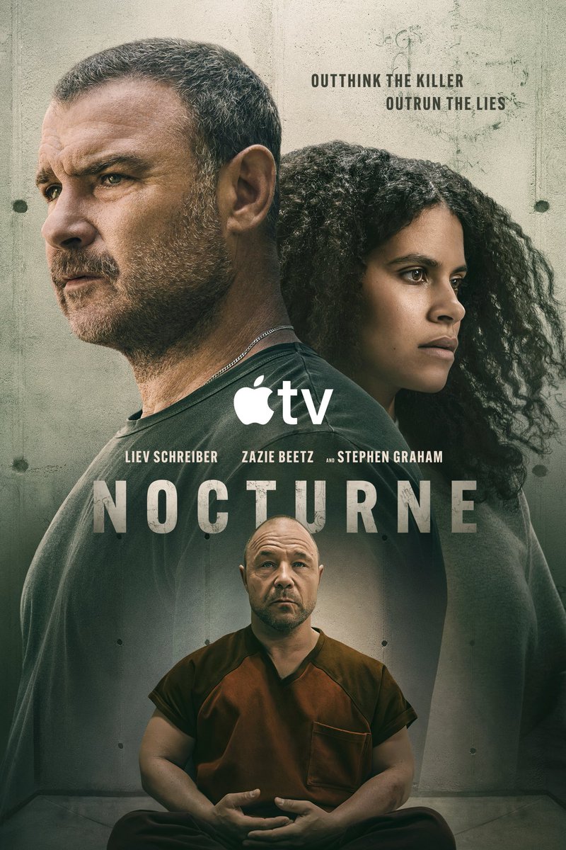AppleTVNewsHub's tweet photo. First poster for #Nocturne, a new crime drama series starring Liev Schreiber, Zazie Beetz and Stephen Graham.

Premieres October 30 on #AppleTV https://t.co/fC6mtbKS1E