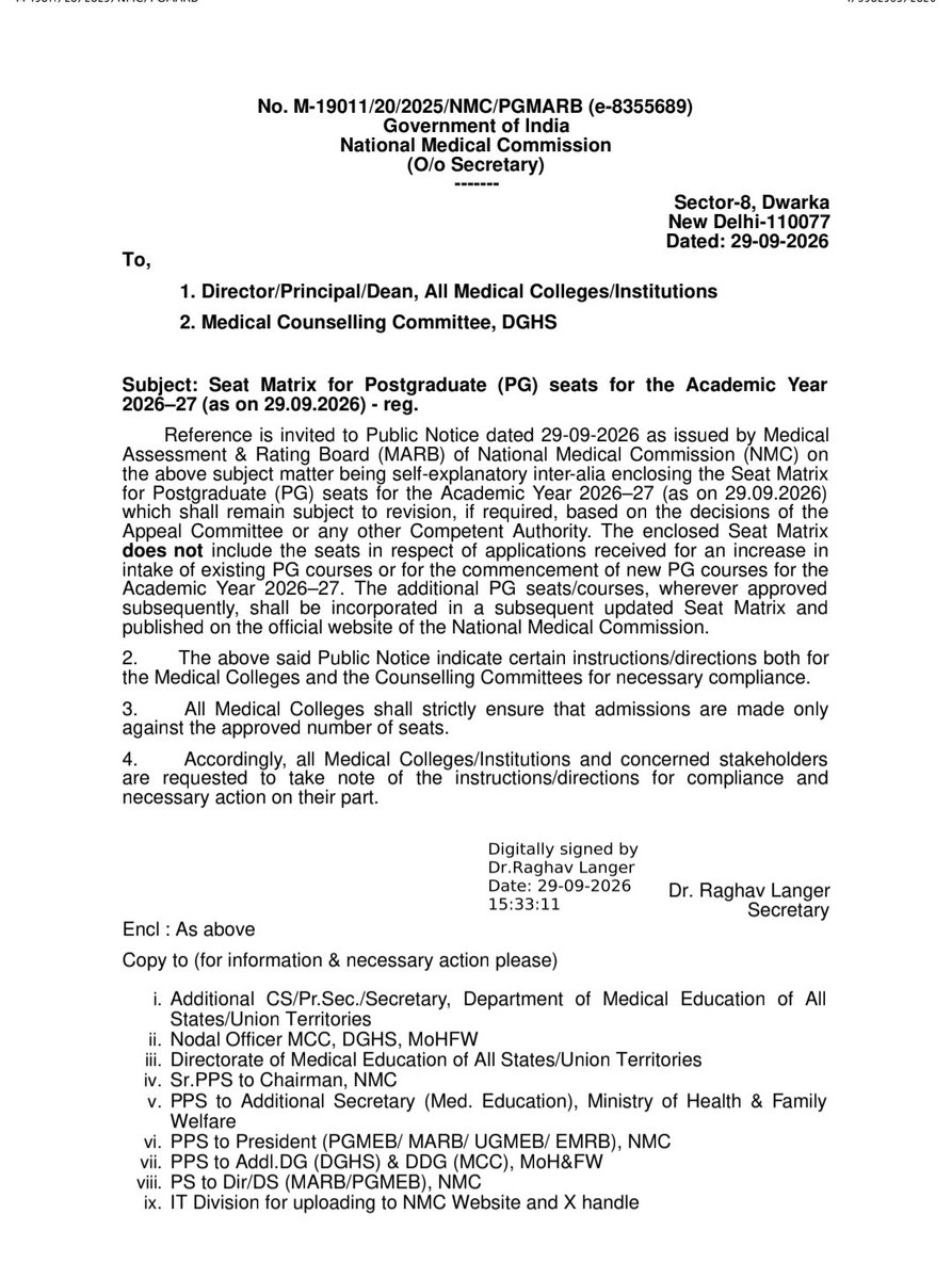 Kaartik009's tweet photo. NEETPG 2026 NMC Seat Matrix Released #neet #neetpg #neetpg2026 #neetpg26 #mcc #nmc https://t.co/N2B4AUU3uW