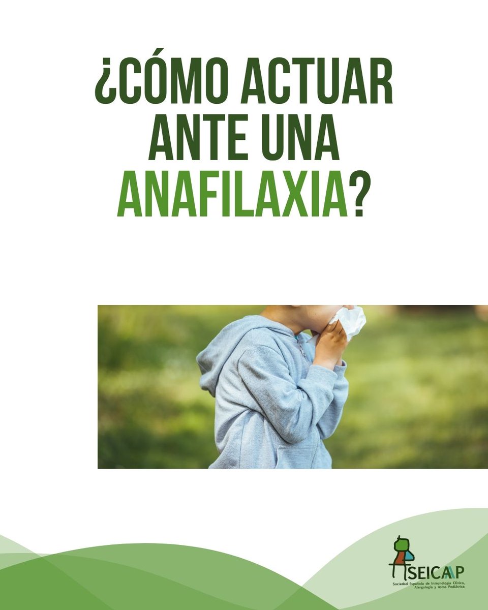 SEICAP's tweet photo. Ante una anafilaxia, cada minuto cuenta. La adrenalina intramuscular es el tratamiento de primera línea y no debe demorarse. Familias y colegios deben saber reconocer los síntomas, conocer el uso del autoinyector de adrenalina y actuar sin dudar. #SEICAP #Anafilaxia https://t.co/3Mhh4fD57A