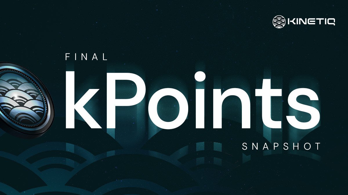 KinetiqFND's tweet photo. The final kPoints snapshot has been taken.

The final distribution of kPoints will take place on Thursday, October 1st. https://t.co/j5EFViyG6m