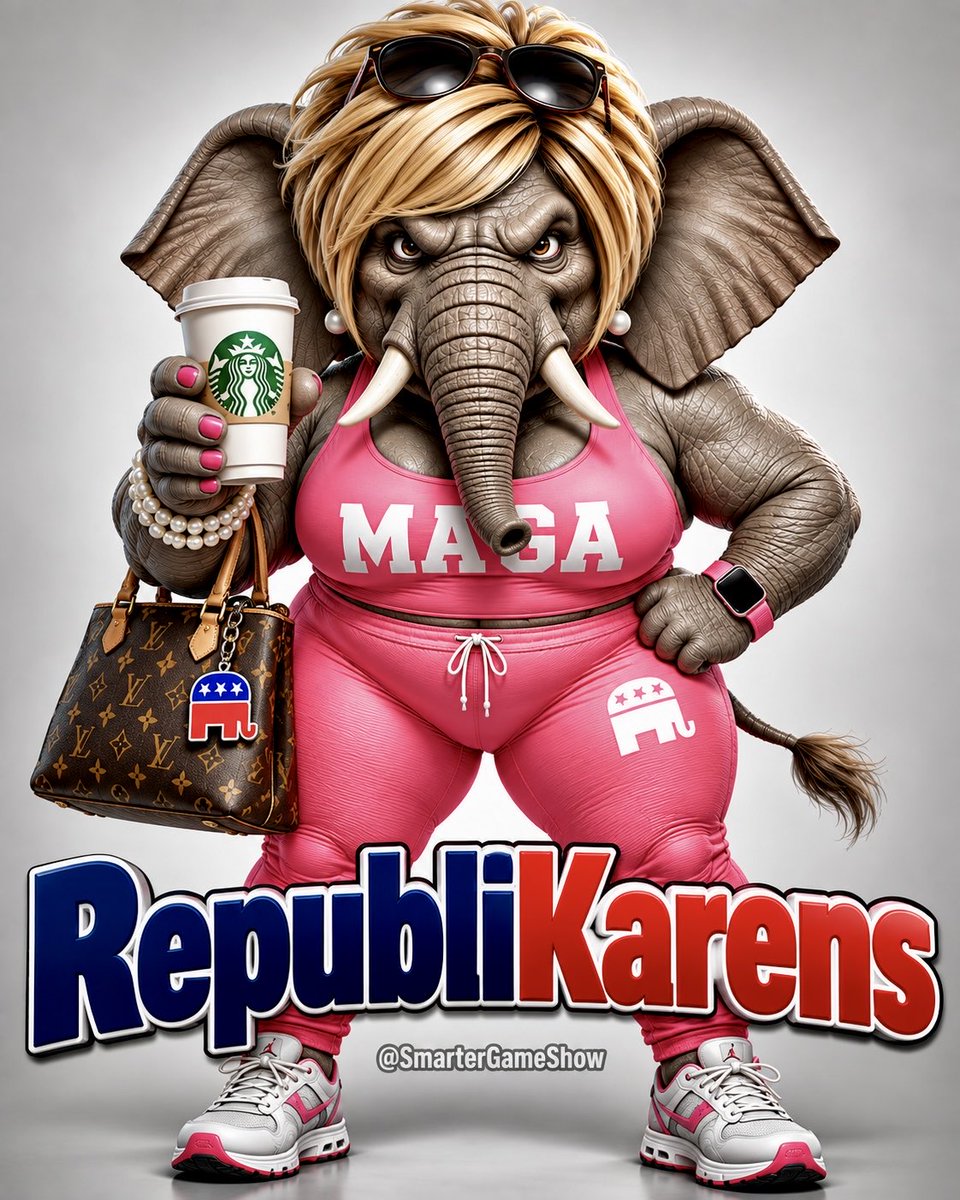 SmarterGameShow's tweet photo. Republicans lecturing me about voting sound like political Karens yelling at the manager because I won’t order from their menu.

I vote to reduce government power, not prove loyalty to a team.

Clean up your own party before scolding me. https://t.co/uGaT1rrJUa