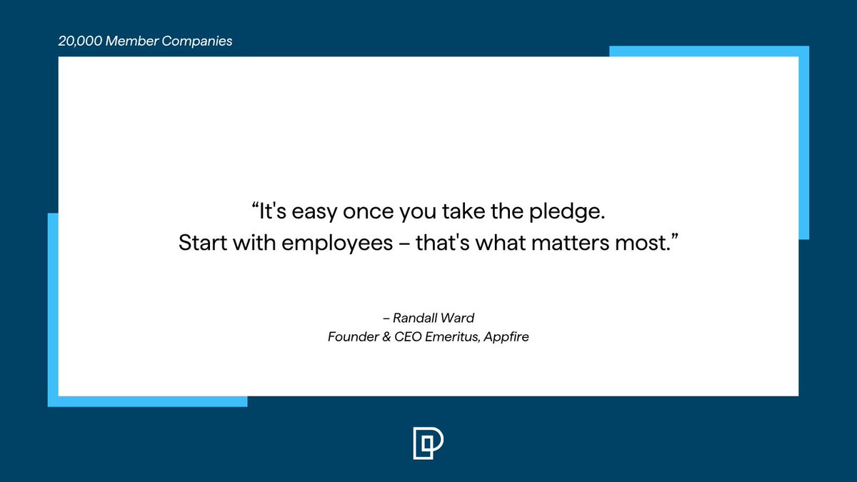 PledgeOne's tweet photo. .@ranwardo, Founder &amp; CEO Emeritus at @Appfire, shares how it's easy to take the pledge.💡Randall's pro tip: start by engaging your employees.

Join 20,000+ companies who have already taken the pledge. Be a part of the movement today: https://t.co/AHzOMeYwhL 

#Pledge1 https://t.co/YXLInOs2HU