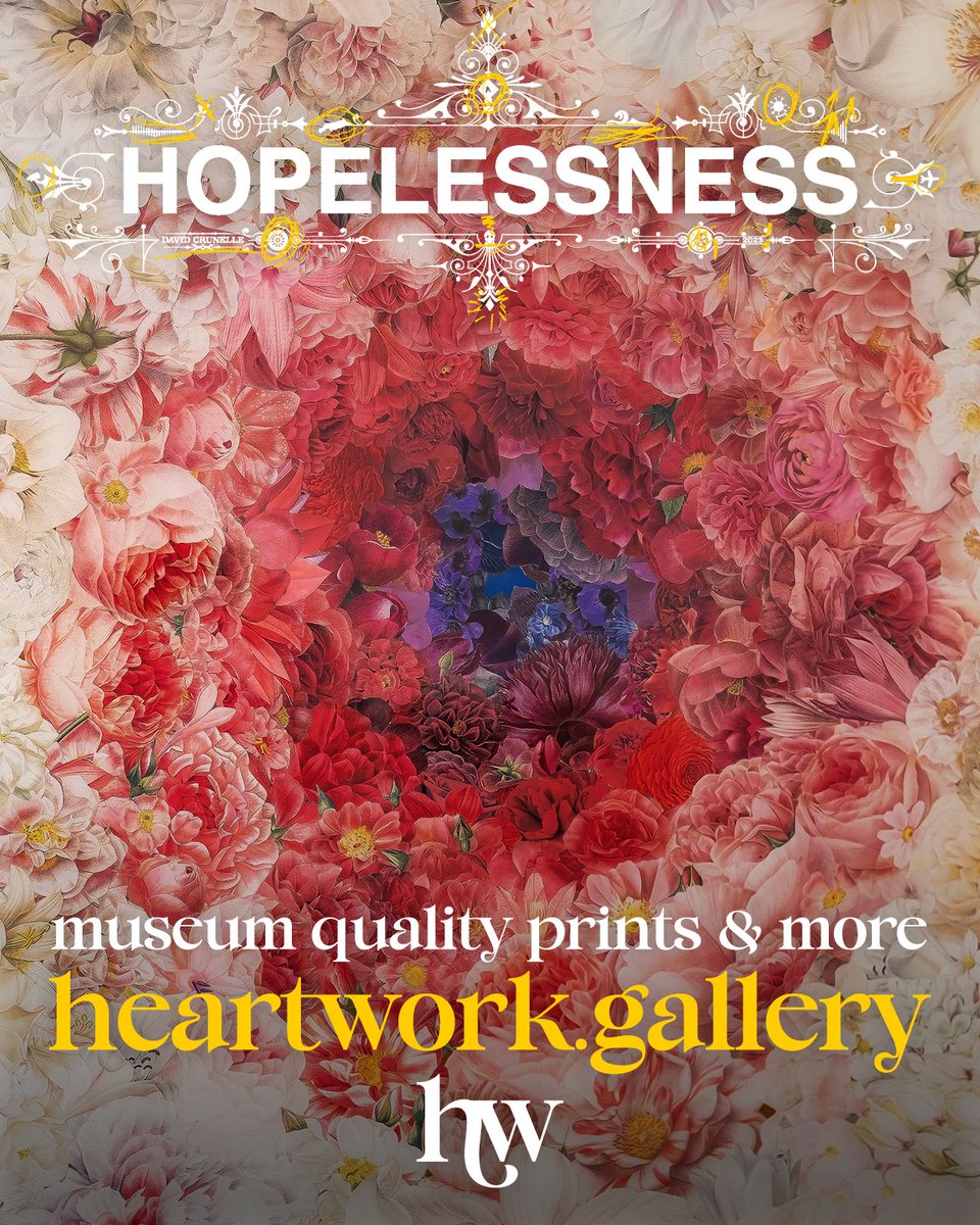 HRTWRKGallery's tweet photo. David Crunelle "Hopelessness"
♡ https://t.co/DBvc2xD2CP

David Crunelle's Hopelessness series transforms discarded images and forgotten relics into intricate visual quilts, preserving fragments of beauty from a disappearing world. Select works now available in print form. https://t.co/9x1m0fM6DV