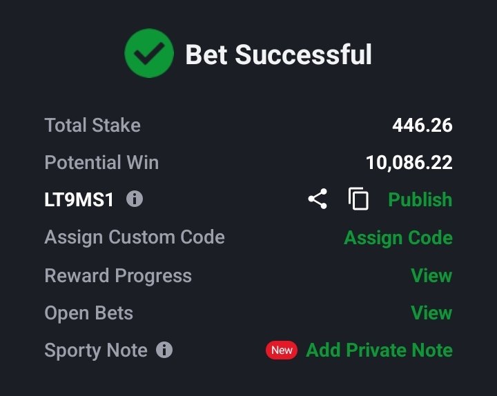 YIELDQUEST_ofc's tweet photo. Sportybet code: LT9MS1

Forgive me, i forgot to post this on time

Stake what you can afford to lose....
Gamble responsibly https://t.co/fPdLJ39u7g