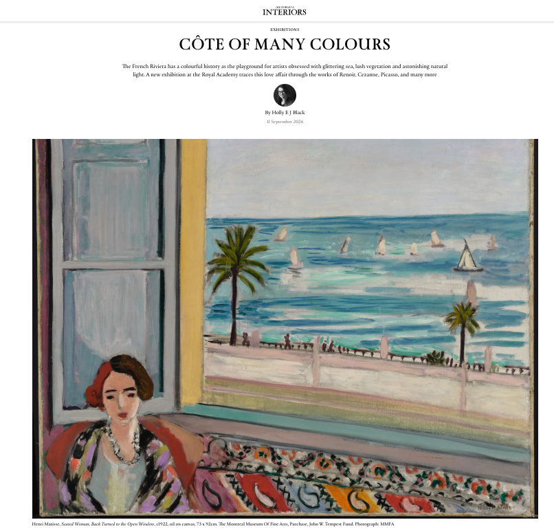 explorenca's tweet photo. [ACCUEIL ROYAL ACADEMY ARTS : LA PRESSE BRITANNIQUE CÉLÈBRE LES MAÎTRES DE LA LUMIÈRE]

Du 19 au 21 avril, 5 journalistes britanniques ont parcouru la Côte d’Azur sur les traces de Matisse, Renoir, Picasso, Bonnard et Signac, en amont de l’exposition « Painting the French Riviera 🎨 », qui ouvrira ses portes à la Royal Academy of Arts de Londres le 2 octobre prochain. 

📰 Les premières retombées sont parues dans The @Independent, @Telegraph, @_houseandgarden et @WofInteriors.

Lisez notre article de #blog 👇
https://t.co/5HzV0B8UTT

#ExploreNiceCotedAzur