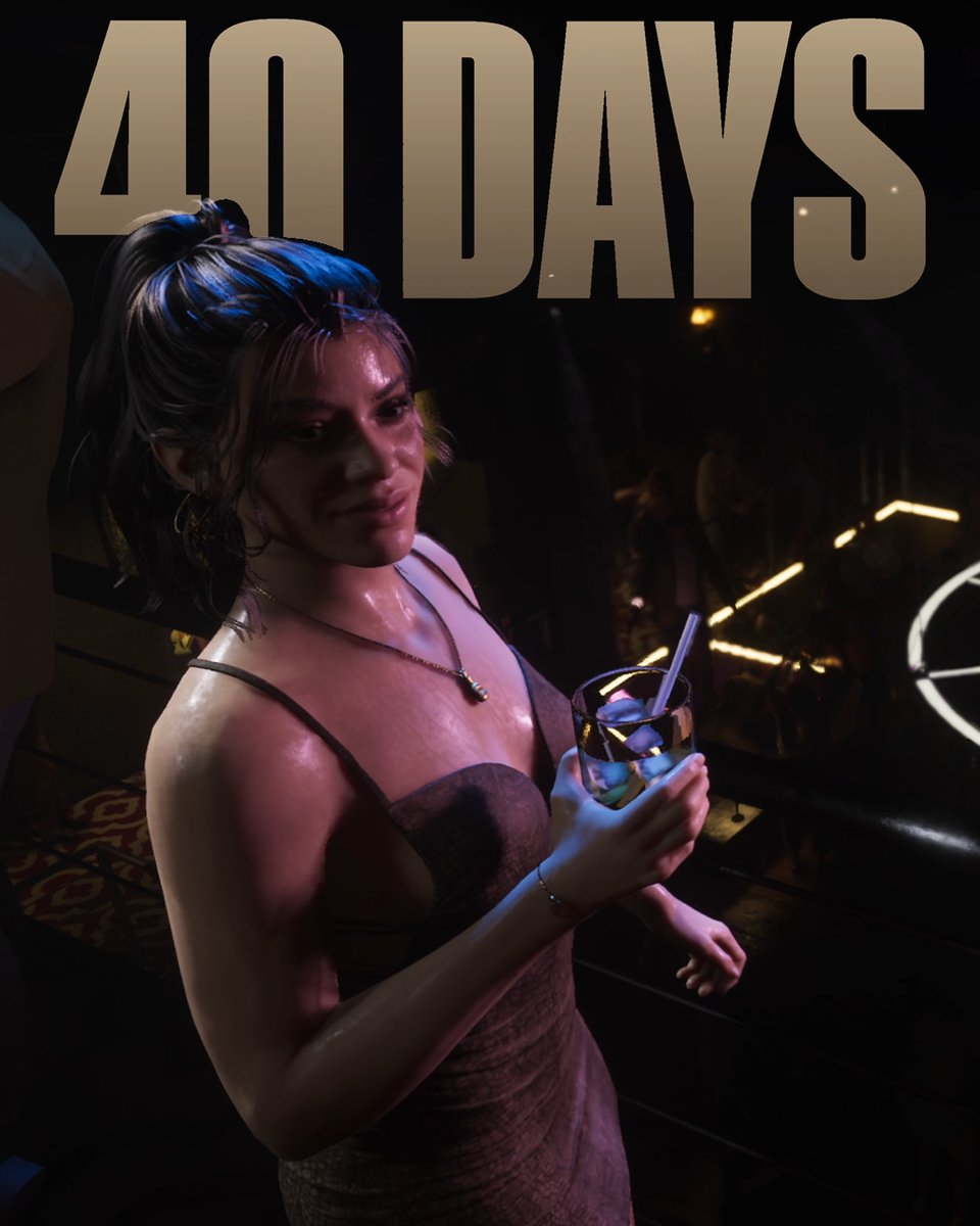 TGGonYT's tweet photo. GTA 6 releases in just 40 days. https://t.co/4DCUbqDxWh
