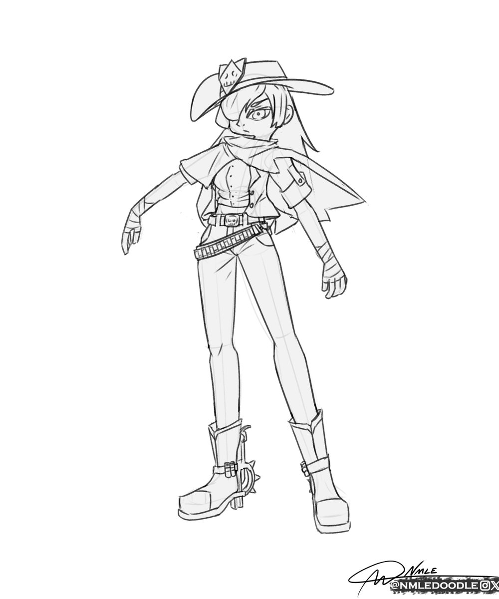 Nmledoodle's tweet photo. Been experimenting with some frontier/western styles, might expand more later IDK.🙃
#oc #ocart https://t.co/wmj0id8eIx