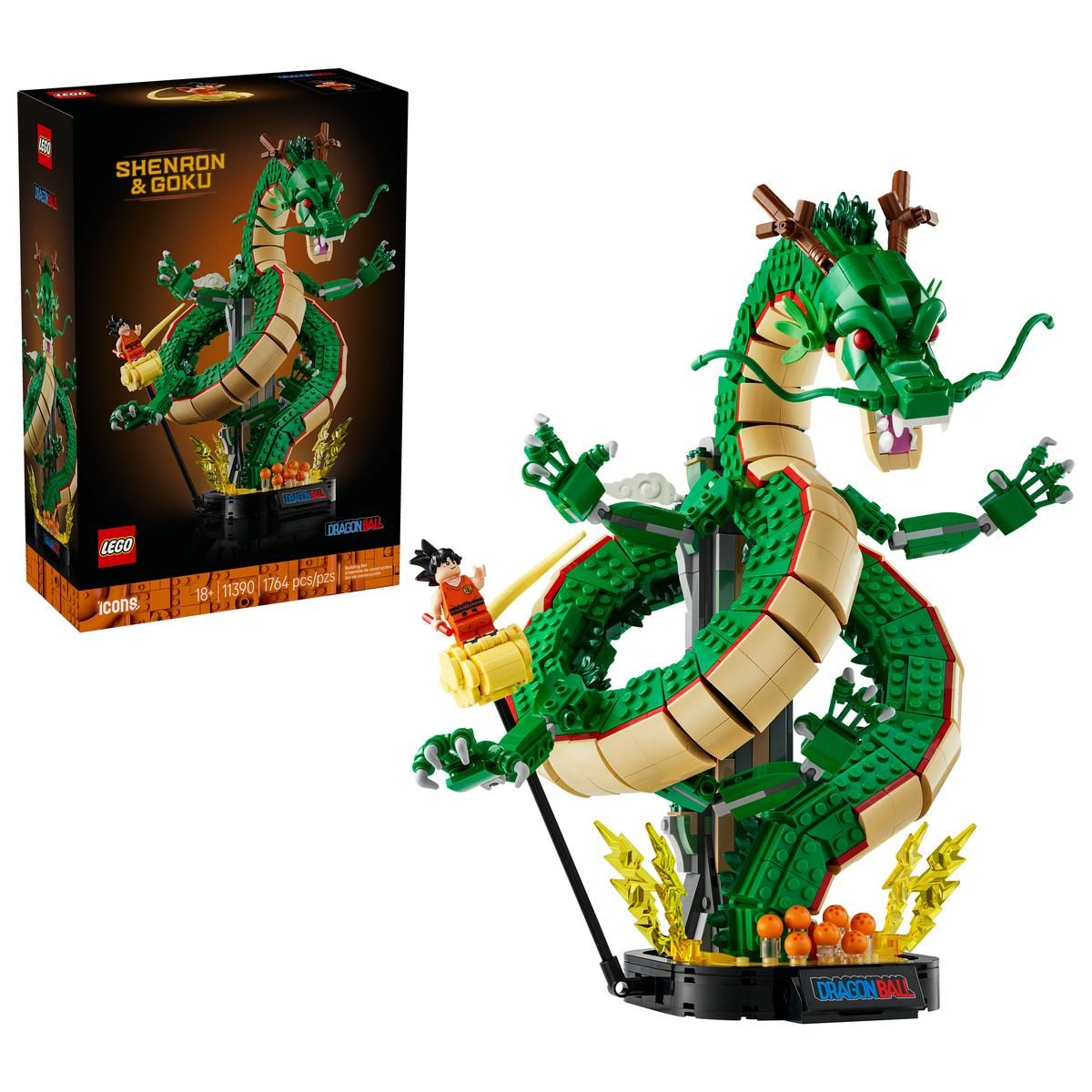 Wario64's tweet photo. LEGO Icons - Dragon Ball: Shenron &amp; Goku Set goes up on LEGO Store on Oct 4th ($179.99) https://t.co/gaiEQU9XMv #ad https://t.co/HmbMTGbmk4