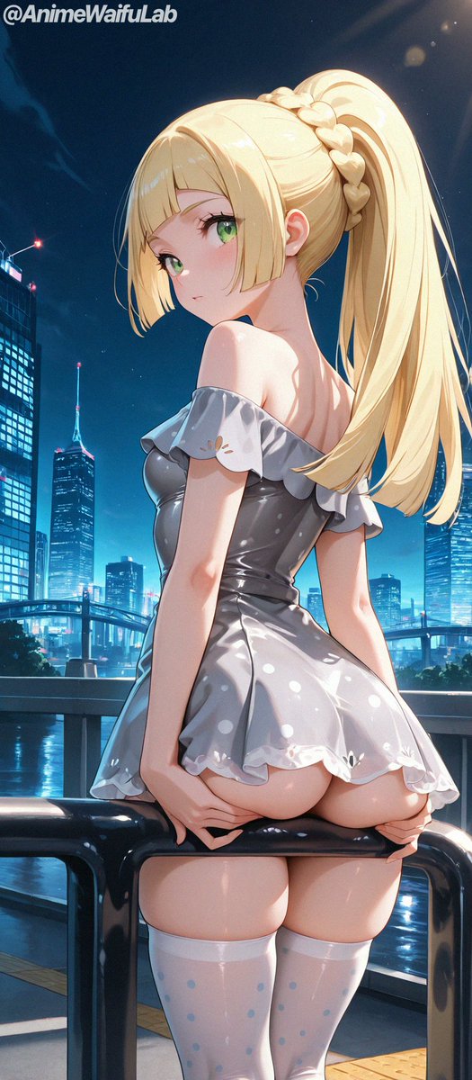 AnimeWaifuLab's tweet photo. Lillie | リーリエ  
nighttime walk through the city🏙️

SFW illustration  
#Lillie #Pokemon #SFWAIArt #AIArt #リーリエ #ポケモン https://t.co/K15BK1X83Q