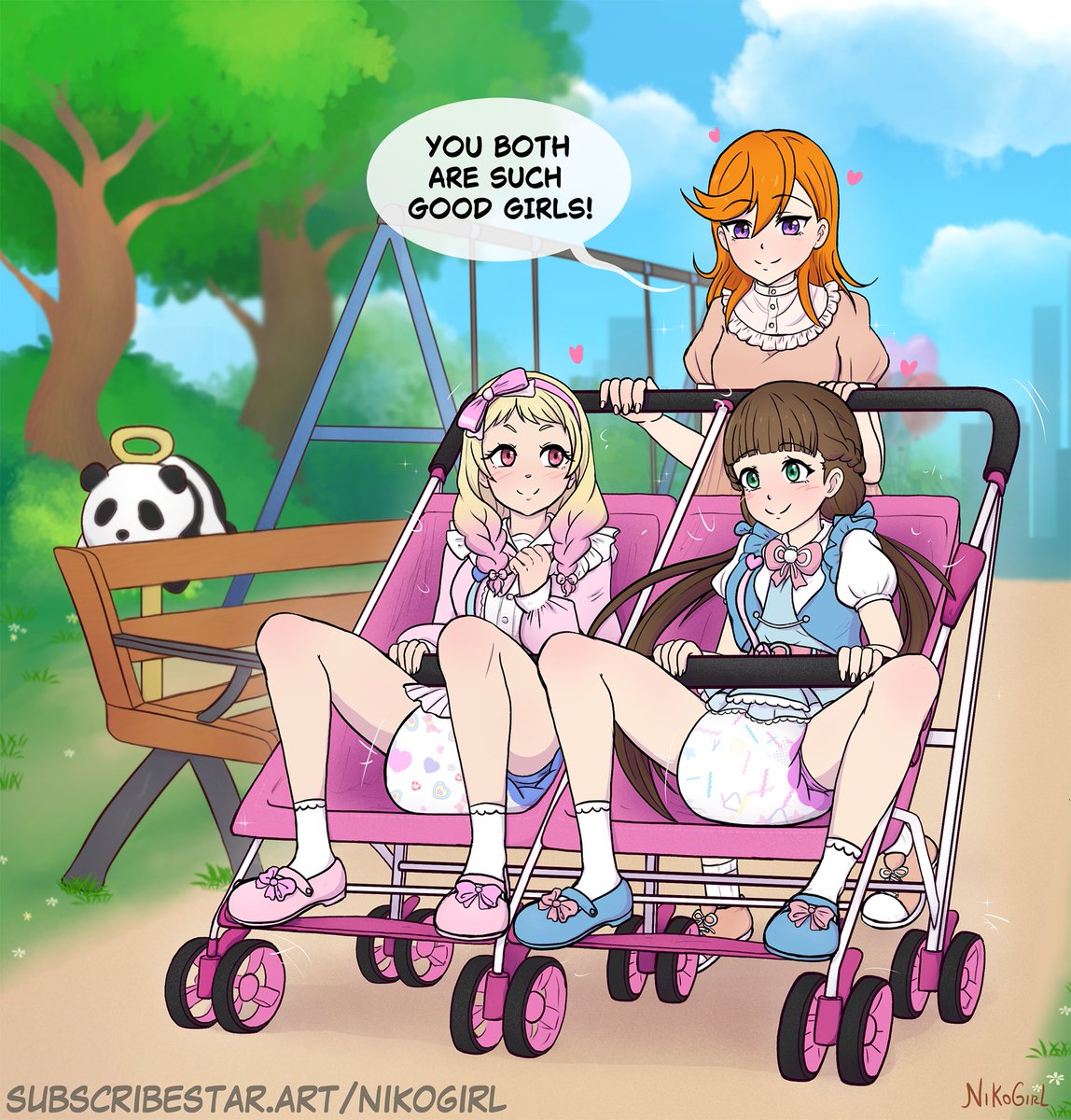 NikoGirl_ABDL's tweet photo. Taking these two little babies for a walk on a sunny day feels so right >.<

Early access to Artworks in High-res + Art Process for subs! (link in bio)~

3 alts for the Exclusive Tier only 🔒 https://t.co/obP6Mh8gfI